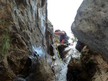 Abseilen Almanchares Schlucht