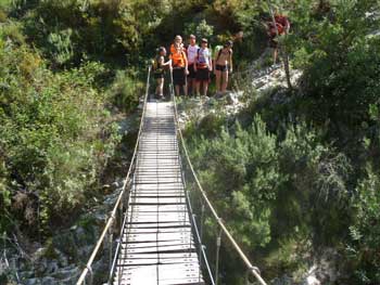 Hängebrücke Rio Gordo