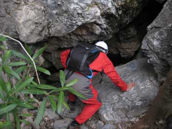 Eingang Wasserhöhle Canillas de Albaida