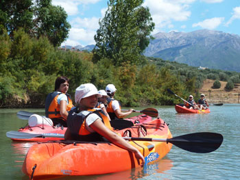 Kayak La Viñuela Stausee